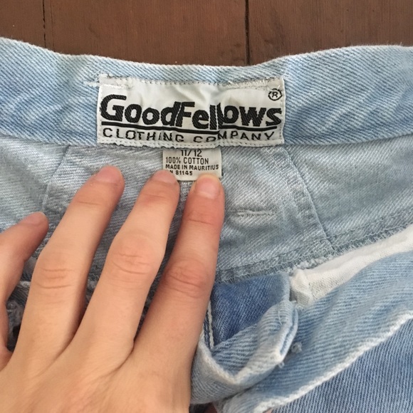 Vintage striped 90’s denim shorts - Picture 5 of 6